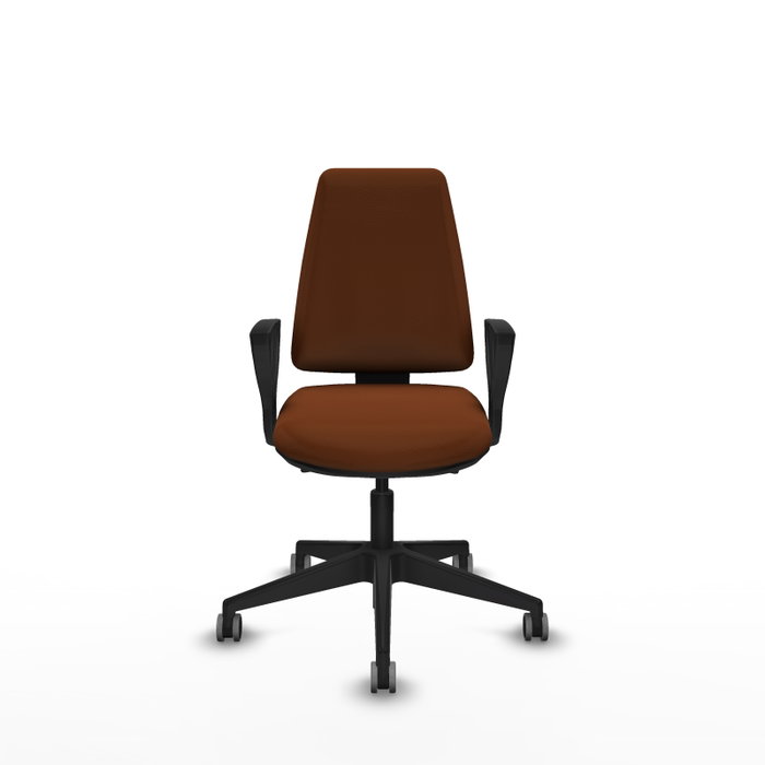PIQUERAS Y CRESPO Chaise Elche Asynchrone Cuir écologique Marron
