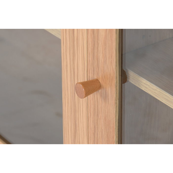 Home ESPRIT Buffet en Verre et Bois MDF 140 x 40 x 75 cm