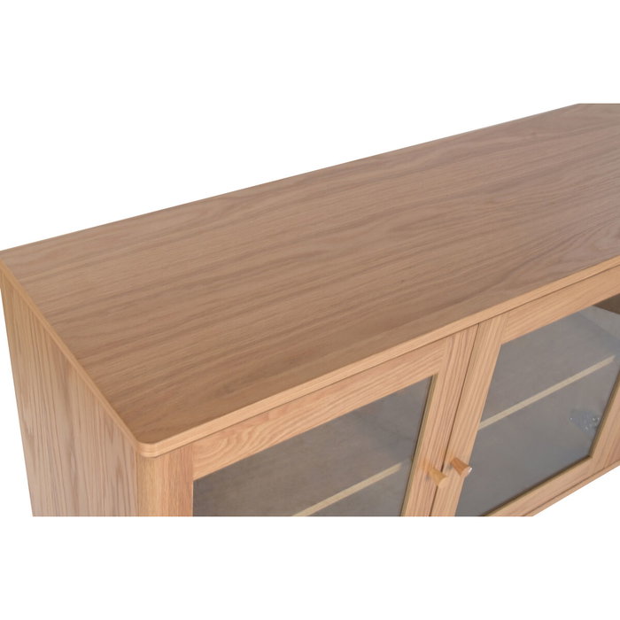 Home ESPRIT Buffet en Verre et Bois MDF 140 x 40 x 75 cm