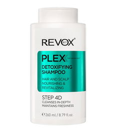 Revox B77 Shampoing Détoxifiant Plex Step 4D pour Cheveux de Femme, Soin Capillaire, 260 ml
