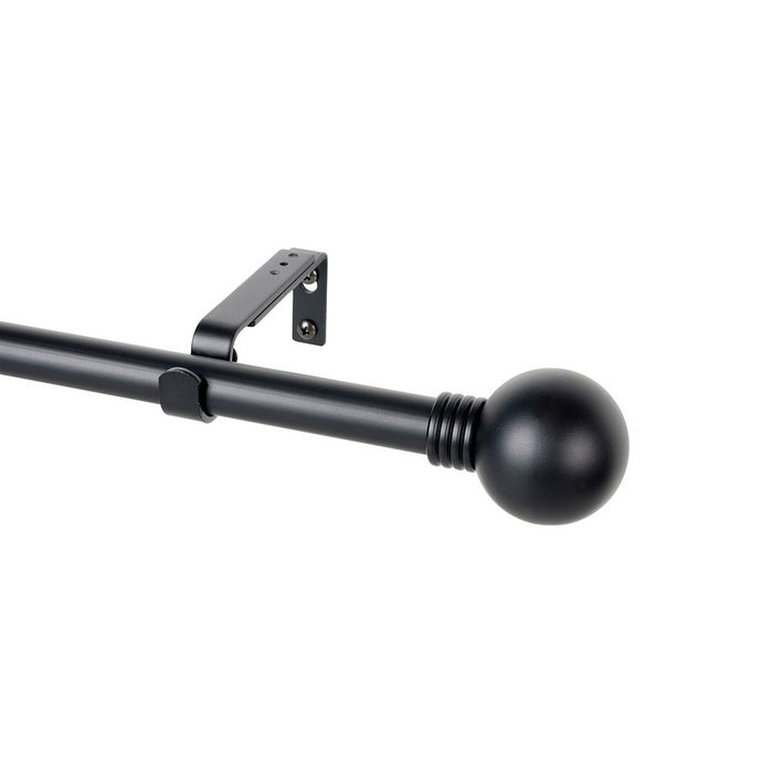 Tringle à Rideau Stor Planet Cintacor Sphère 160-300 cm Noir Métal