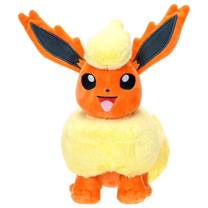 JAZWARES Peluche Pokémon Flareon - Peluche officielle - 20 cm