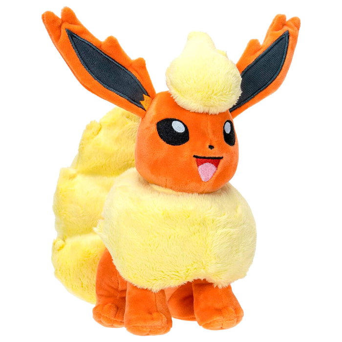 JAZWARES Peluche Pokémon Flareon - Peluche officielle - 20 cm