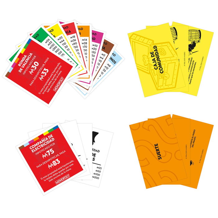 Monopoly Jeu de Société Classique Refresh Édition en Espagnol - G0009 Hasbro - Pour 2 à 6 Joueurs, À Partir de 8 Ans