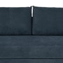 BigBuy Home Canapé trois places Bleu Bois