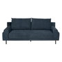 BigBuy Home Canapé trois places Bleu Bois