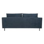 BigBuy Home Canapé trois places Bleu Bois