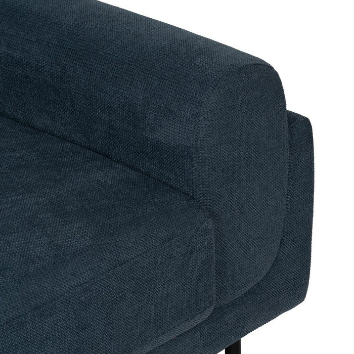 BigBuy Home Canapé trois places Bleu Bois