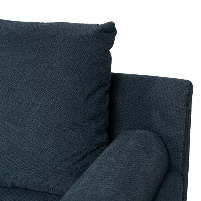 BigBuy Home Canapé trois places Bleu Bois