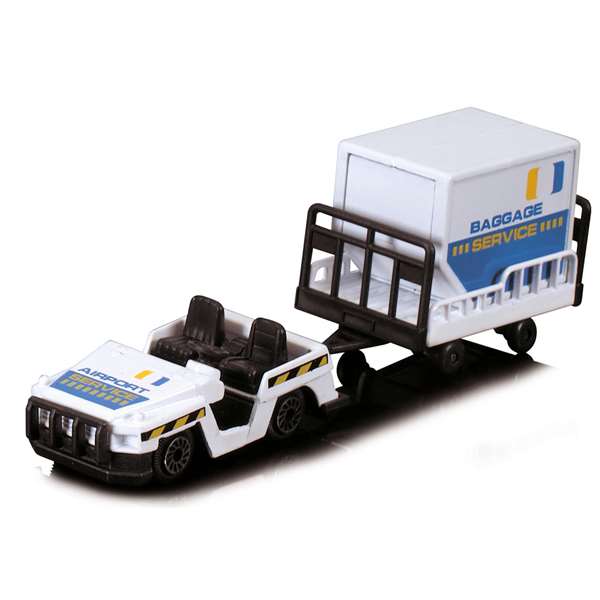 Smoby - Set de jeu aéroport avec 13 pièces, avion et 3 véhicules - Jeu en espagnol/portugais en métal et plastique pour enfants de 3 ans et plus