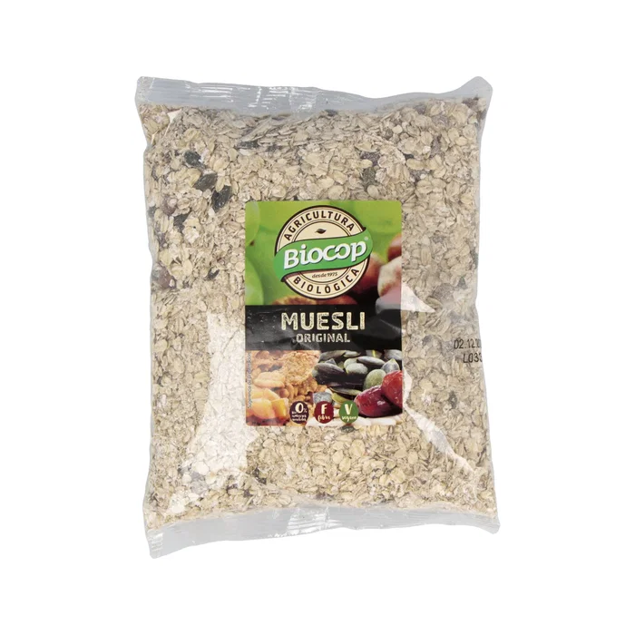Biocop Muesli Original 1 kg Bio Vegan - Mélange de céréales complètes, fruits secs et graines Biocop Muesli Original 1 kg Bio Vegan - Mélange de céréales complètes, fruits secs et graines