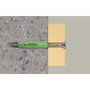 FISCHER Cheville universelle UX Green 6x35 R en nylon Vert