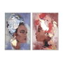DKD Home Decor Toile Polystyrène Design Colonial et Africain