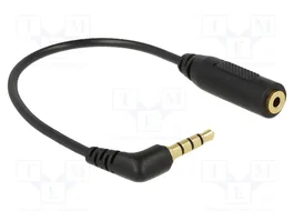DELOCK Câble Jack 2,5mm 3pin socle vers Jack 3,5mm 4pin prise angulaire