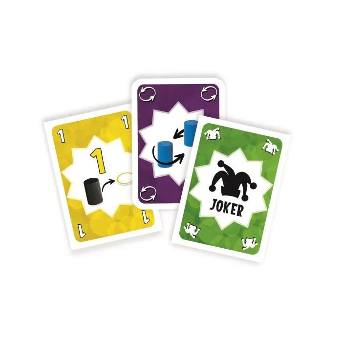 CLEMENTONI Tac-Tik - Jeu de plateau stratégique avec plateau recto-verso, 24 pions et cartes, pour 2 à 6 joueurs, dès 6 ans