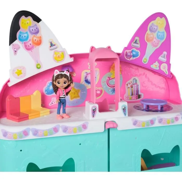 Gabby et la Maison Magique - Maison de Poupée Géante avec Figurines de Gabby et Chat, Meubles et Accessoires - Jouet dès 3 ans