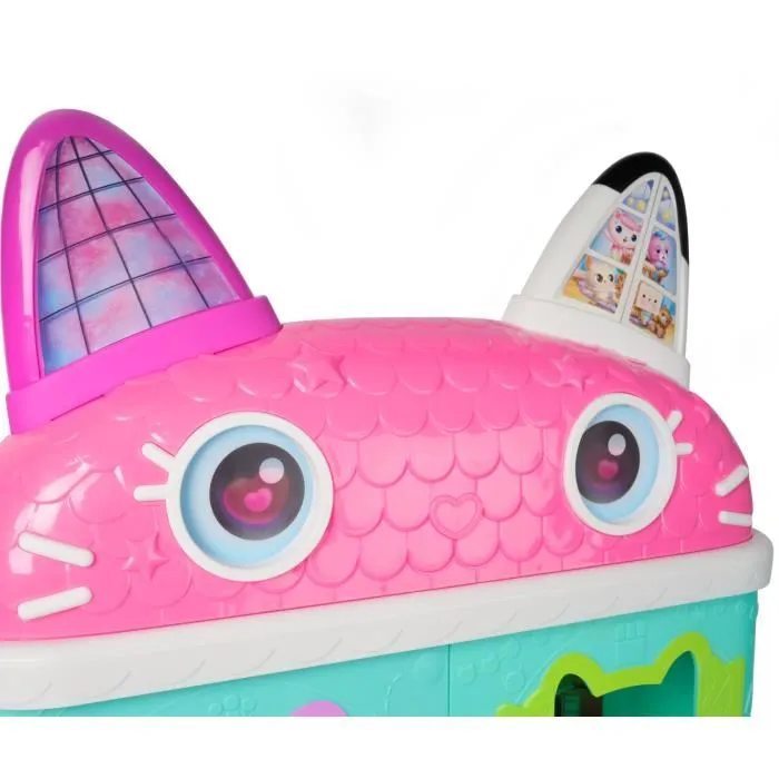 Gabby et la Maison Magique - Maison de Poupée Géante avec Figurines de Gabby et Chat, Meubles et Accessoires - Jouet dès 3 ans