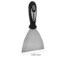 WOLFPACK LINEA PROFESIONAL Spatule en acier inoxydable 100 mm avec manche en caoutchouc