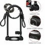 Master Lock Antivol U avec Câble Modèle XL Noir