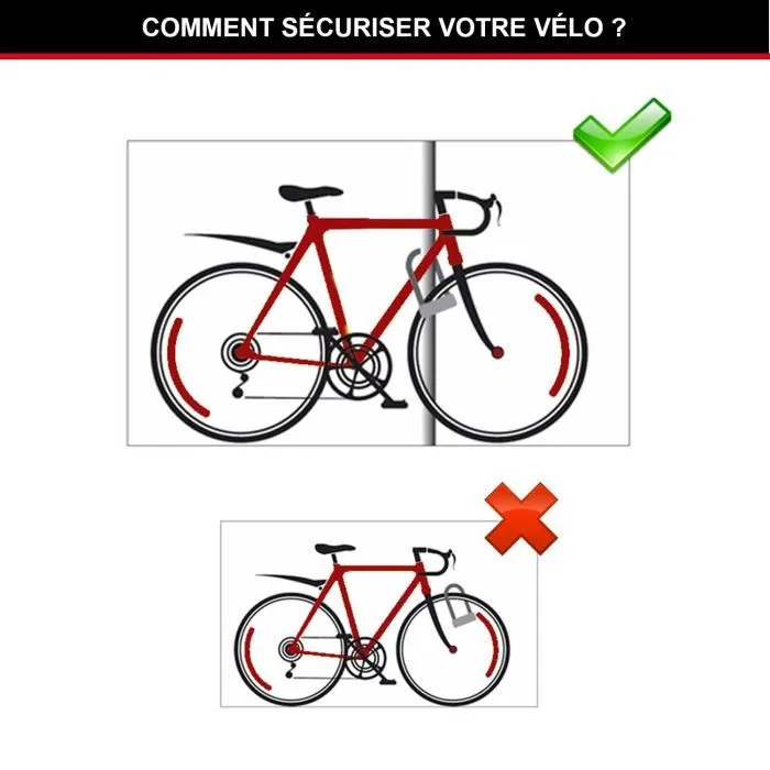 Master Lock Antivol Vélo U avec Câble en Acier, Modèle XL - Sold Secure Gold, Police Approved, VDS A+, 1.2 m