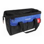 Workpro Sac à outils zippé 35 x 19 x 22 cm noir bleu rouge, poche maille extérieure