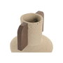 Vase Home ESPRIT Marron Beige Terre cuite Bois de manguier 15 x 15 x 31 cm