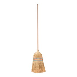 Universal 1809 Balai en millet 5 cordons avec manche 1,4 m, bois peint/fibre végétale, 33 x 6 x 14,2 cm
