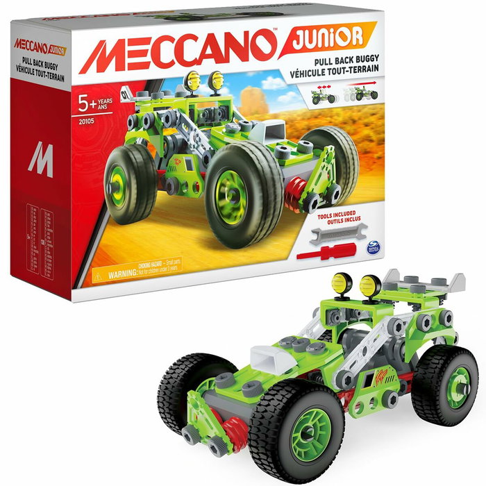 Bandai Meccano Junior Ma Voiture à Rétro Friction - Buggy Tout-Terrain Bandai Meccano Junior Ma Voiture à Rétro Friction - Buggy Tout-Terrain