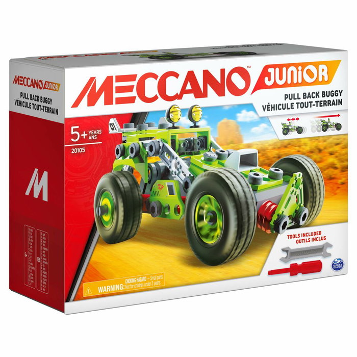 Bandai Meccano Junior Ma Voiture à Rétro Friction - Buggy Tout-Terrain Bandai Meccano Junior Ma Voiture à Rétro Friction - Buggy Tout-Terrain