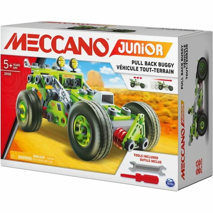Bandai Meccano Junior Ma Voiture à Rétro Friction - Buggy Tout-Terrain Bandai Meccano Junior Ma Voiture à Rétro Friction - Buggy Tout-Terrain