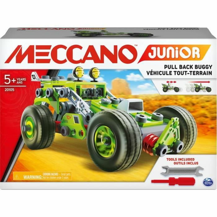 Bandai Meccano Junior Ma Voiture à Rétro Friction - Buggy Tout-Terrain Bandai Meccano Junior Ma Voiture à Rétro Friction - Buggy Tout-Terrain