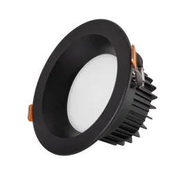 Downlight LED Circular 9W 900Lm 3000K Anti-Éblouissement UGR19 Noir 40.000H