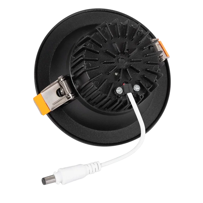 Downlight LED Circular 9W 900Lm 3000K Anti-Éblouissement UGR19 Noir 40.000H