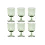 Set de Verres Home ESPRIT Vert Verre 300 ml 8 x 8 x 14 cm (6 Unités)