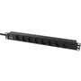 Lanview Bande d'alimentation 19" 13A avec 8 prises de type K danois et câble 2m