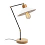 Huanggang OPV-525NOR2128 - Lampe de Table Vintage Blanc Style Manavgat N-608 avec Douille E27 (Ampoule non Incluse)