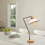 Huanggang OPV-525NOR2128 - Lampe de Table Vintage Blanc Style Manavgat N-608 avec Douille E27 (Ampoule non Incluse)
