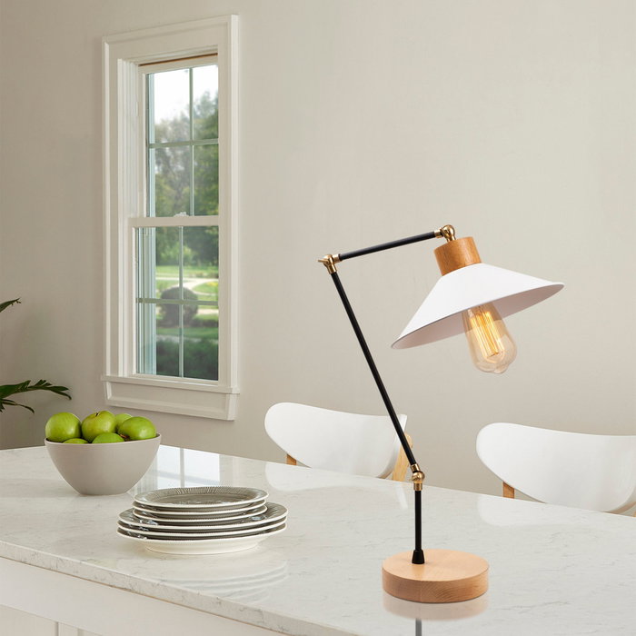 Lampe de table Huanggang OPV-525NOR2128 1xE27 Sans ampoule Blanc