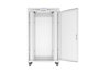 Lanberg Armoire rack FF01 19 pouces 27U 800x1000 gris portes perforées LCD
