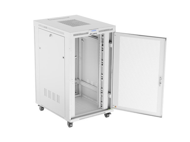 Lanberg Armoire rack FF01 19 pouces 27U 800x1000 gris portes perforées LCD Lanberg Armoire rack FF01 19 pouces 27U 800x1000 gris portes perforées LCD