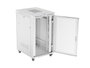 Lanberg Armoire rack FF01 19 pouces 27U 800x1000 gris portes perforées LCD