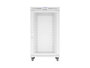 Lanberg Armoire rack FF01 19 pouces 27U 800x1000 gris portes perforées LCD