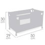 Decuevas Lit de Voyage pour Poupée - Pour Poupées jusqu'à 46 cm, Matériaux: Métal, Plastique, Polyester