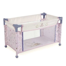Decuevas Lit de Voyage pour Poupée - Pour Poupées jusqu'à 46 cm, Matériaux: Métal, Plastique, Polyester