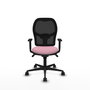 Piqueras y Crespo Chaise de Bureau Jorquera Rose et Noir