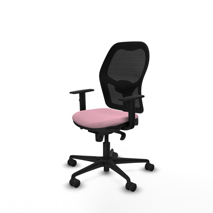 Piqueras y Crespo Chaise de Bureau Jorquera Rose et Noir Piqueras y Crespo Chaise de Bureau Jorquera Rose et Noir