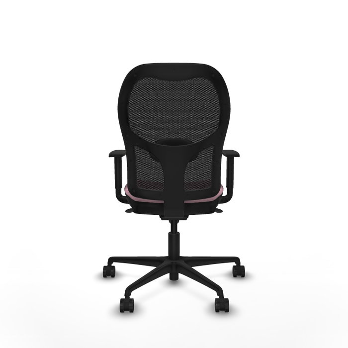 Piqueras y Crespo Chaise de Bureau Jorquera Rose et Noir Piqueras y Crespo Chaise de Bureau Jorquera Rose et Noir