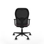 Piqueras y Crespo Chaise de Bureau Jorquera Rose et Noir