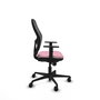 Piqueras y Crespo Chaise de Bureau Jorquera Rose et Noir