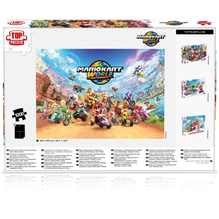 Winning Moves - Puzzle Mario Kart World - 1000 Pièces - Nintendo - À Partir de 8 Ans